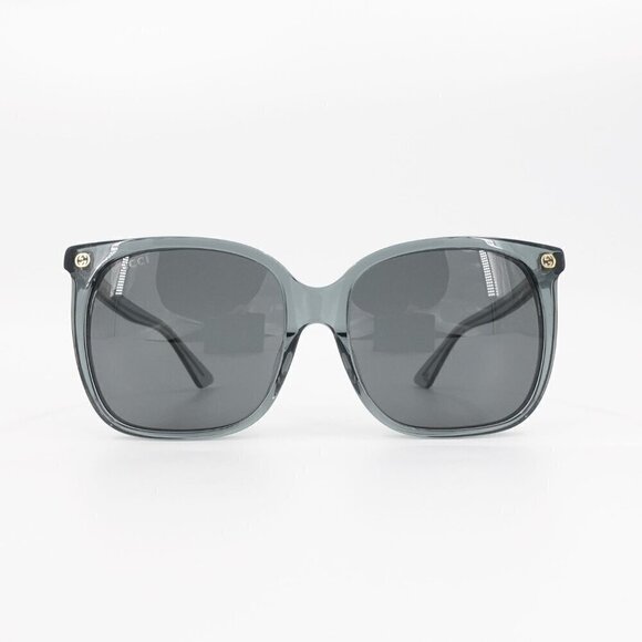 Gucci GG0022 Oversized Acetate Sunglasses Gray OS - Picture 13 of 16